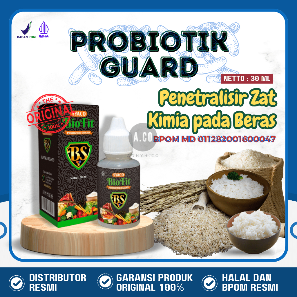 Jual BioFit - Probiotic Guard Penetralisir Zat Kimia Pada Beras 30ml ...