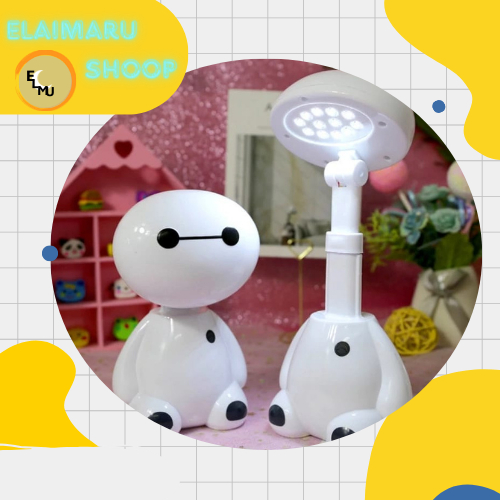 Jual Lampu Belajar LED Karakter Kartun Putih Baymax | Shopee Indonesia