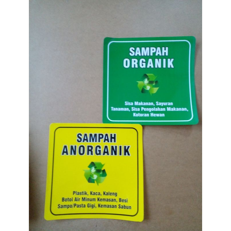 Jual Stiker Sampah Organik Dan Anorganik | Shopee Indonesia