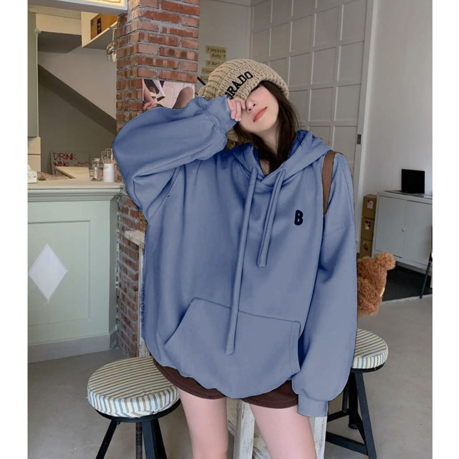 Sweater hoodie wanita outlet shopee