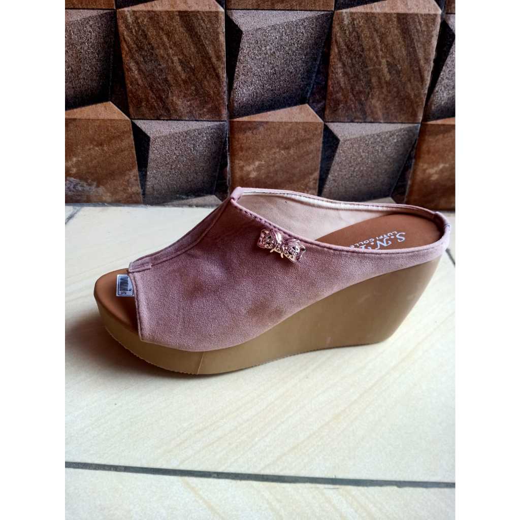 Jual Sandal Wedges Wanita Selop Zakiyya Terbaru Shopee Indonesia