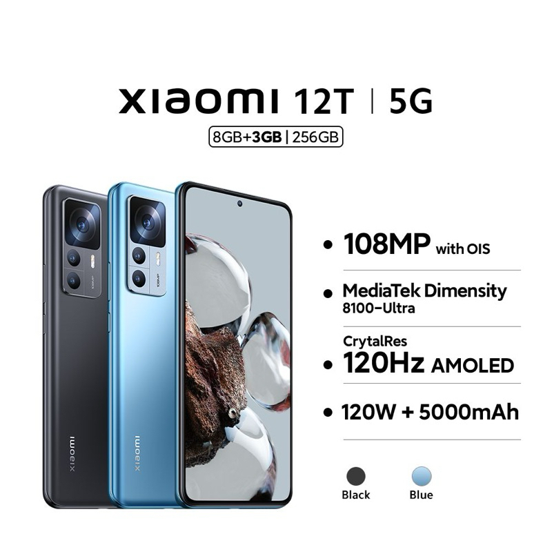 Jual Xiaomi 12T (8/256 GB) - Blue (BNIB) | Shopee Indonesia