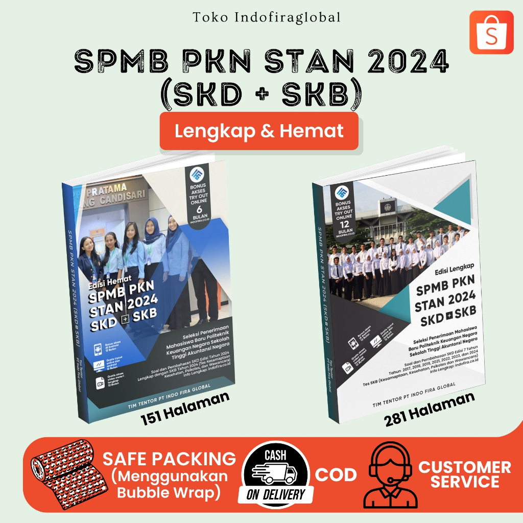 Jual Buku Terbaru SPMB PKN STAN [SKD + SKB] 2024 (Edisi Lengkap & Edisi ...