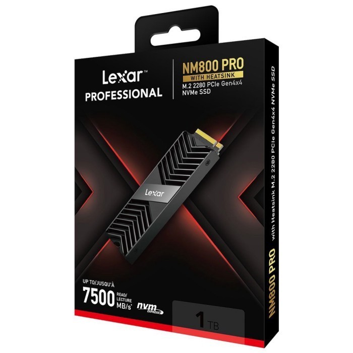 Jual Lexar NM800 Pro with Heatsink SSD 1TB M.2 NVMe 2280 PCIe Gen4x4 ...