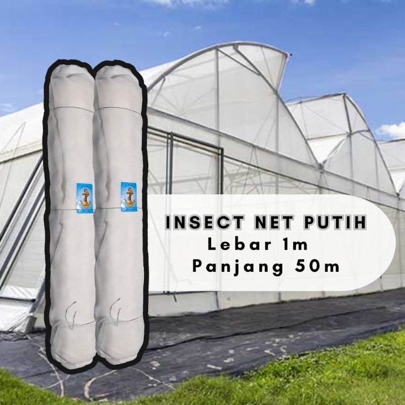 Jual Kassa Putih / Insect Net Putih lebar 1 m panjang 50 m /per 1 roll ...
