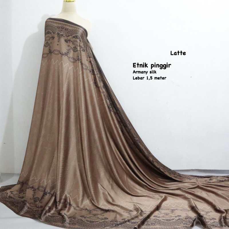 Jual PROMO Kain Armany Silk COD Kain Motif Etnik Ready Banyak Motif Kain Meteran