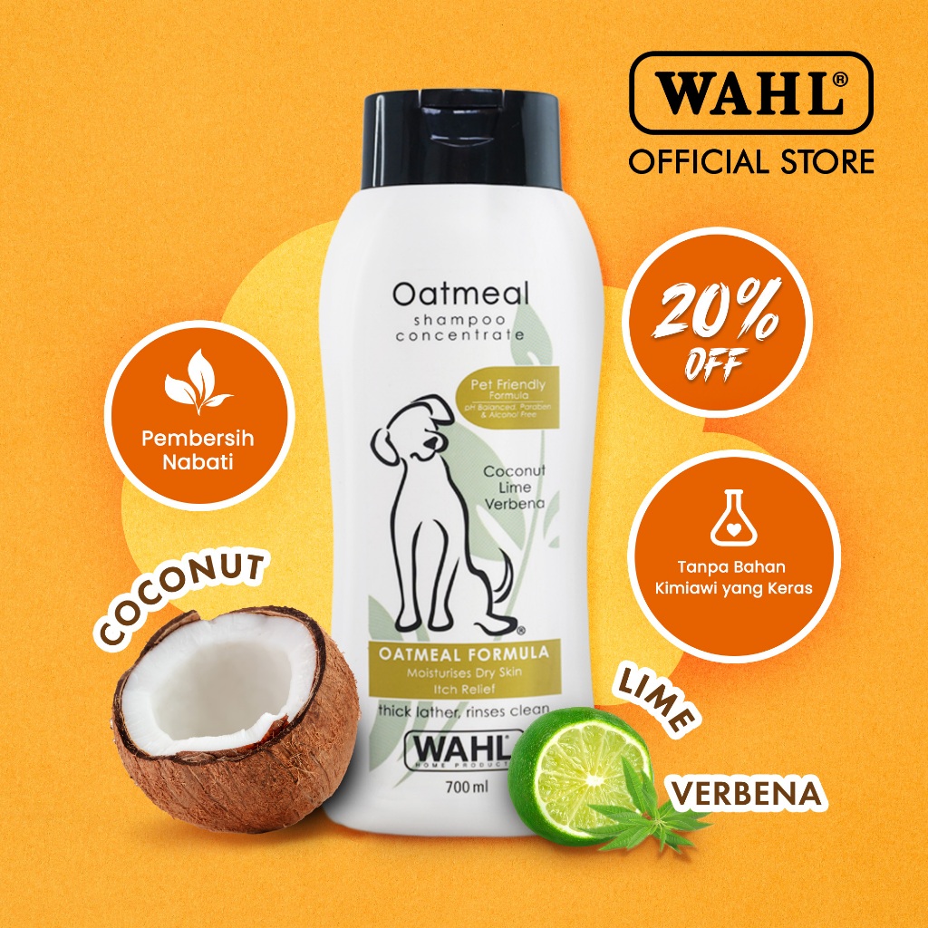 Jual Wahl Dog Oatmeal Shampoo 700ml Sampo Anjing & Kucing, Alat