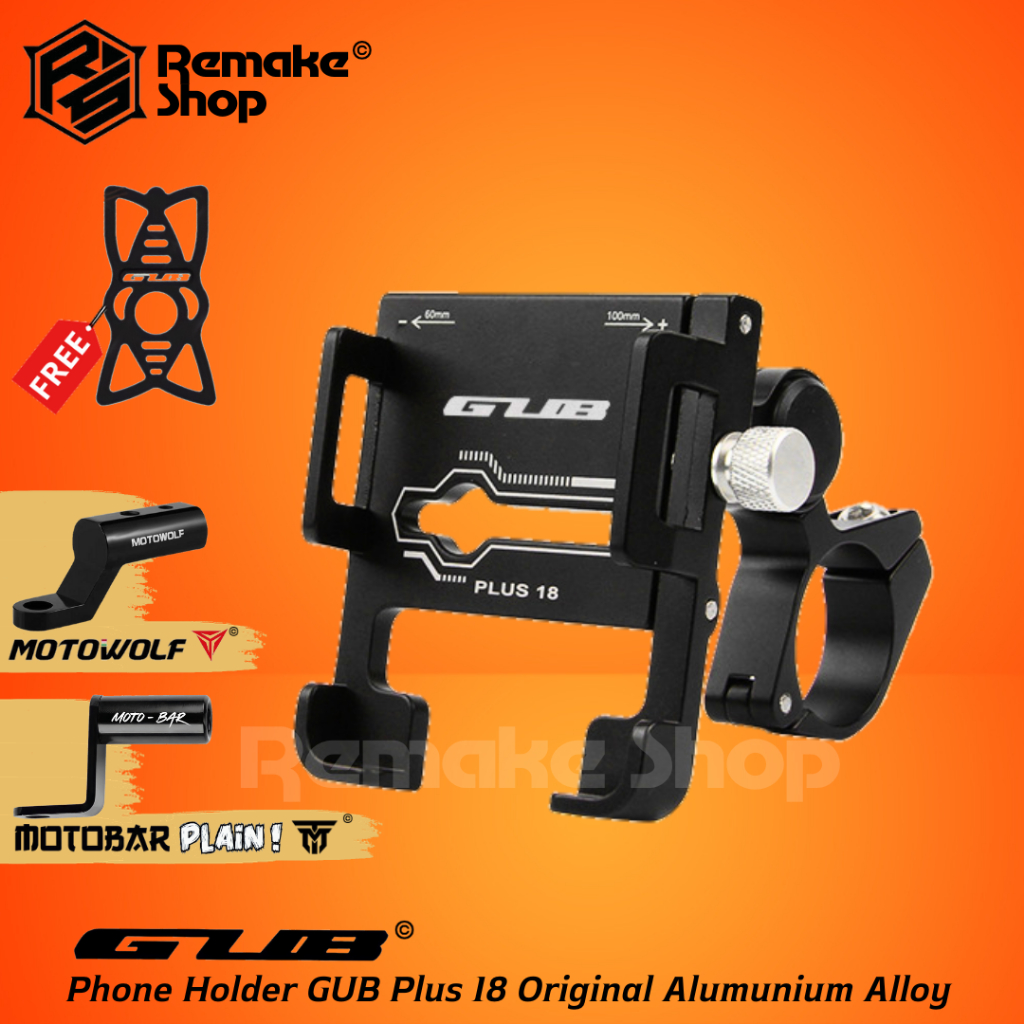 Jual Gub Plus Original Phone Holder Hp Motor Full Besi Alumunium