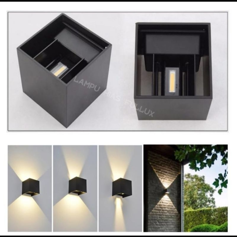 Jual Lampu Led Dinding 2arah Kotak 7W (bisa atur cahaya) warm white ...