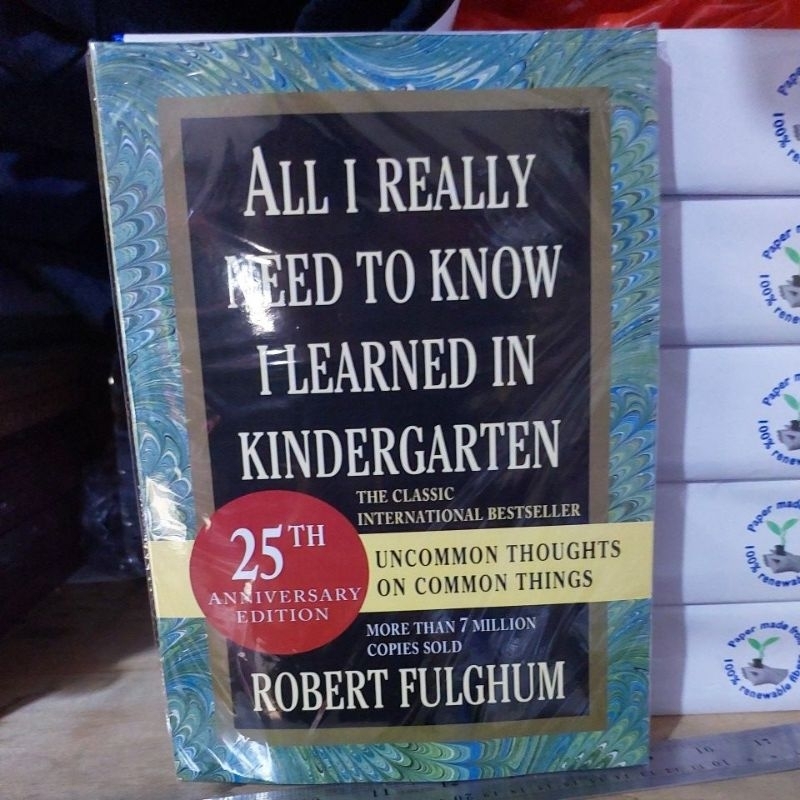 Jual BUKU CETAK All I Really Need to Know I Learned in Kindergarten ...