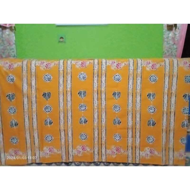 Jual batik kuning kunyit daun bodhi roda dhamma | Shopee Indonesia