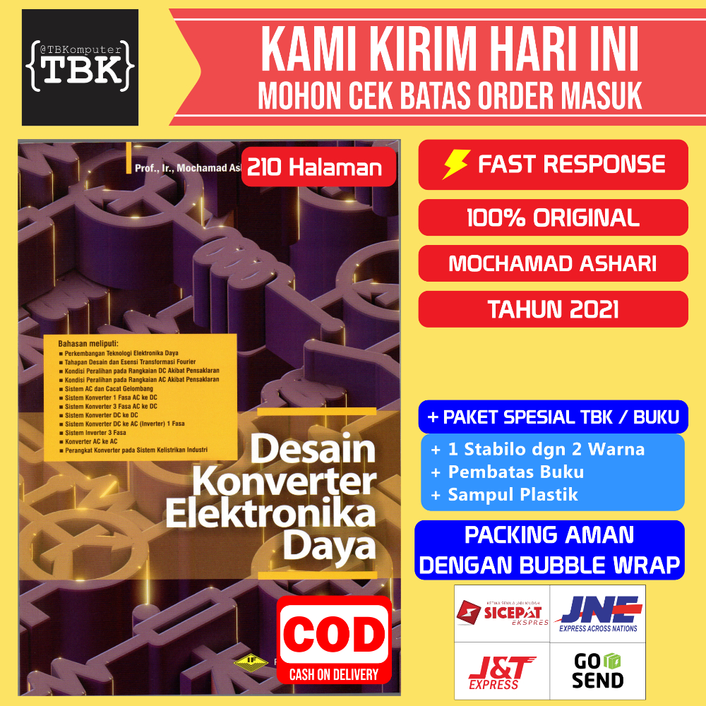 Jual BUKU DESAIN KONVERTER ELEKTRONIKA DAYA REV 2 MOCHAMAD ASHARI ...