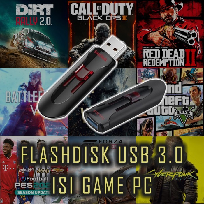 Jual Paket Game PC/Laptop Portabel + Flashdisk 128GB NEW | Shopee Indonesia