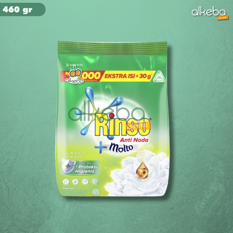 Jual Detergent Bubuk Rinso + Molto 460 Gr Deterjen Laundry | Shopee ...
