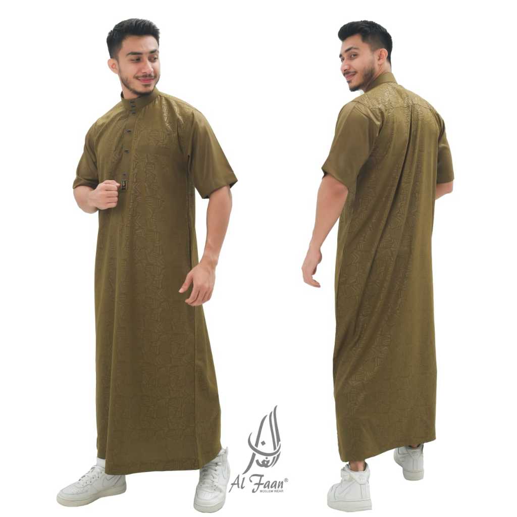 Jual Jubah Gamis pria reguler lengan pendek jubah pria muslim pria