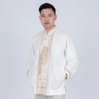 BENHILL Taqwa Koko Bordir Pria Panjang Off White 2419-2494-95