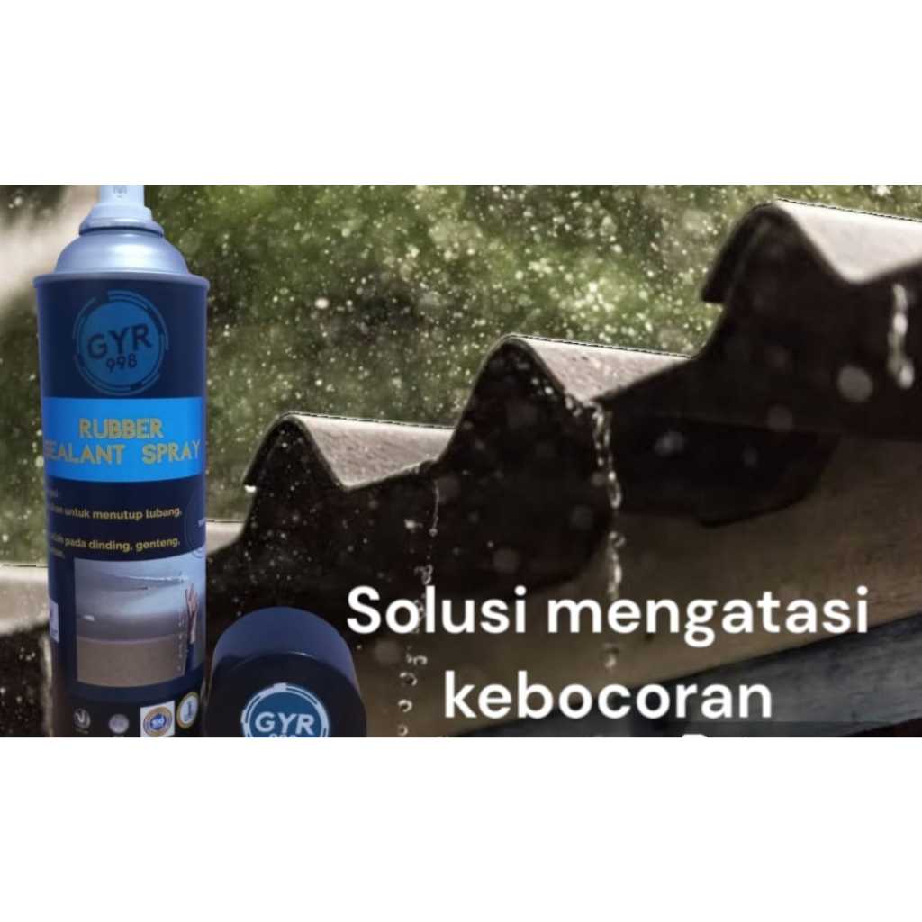 Jual Anti bocor semprot waterproof GYR 998 RUBBER SEALANT SPRAY 500ml ...