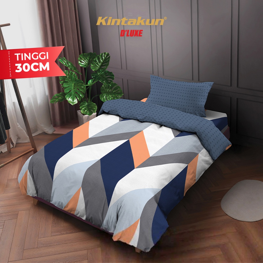 Jual Kintakun Bed Cover Set Fitted 120 Amina DLUXE Microfiber T30