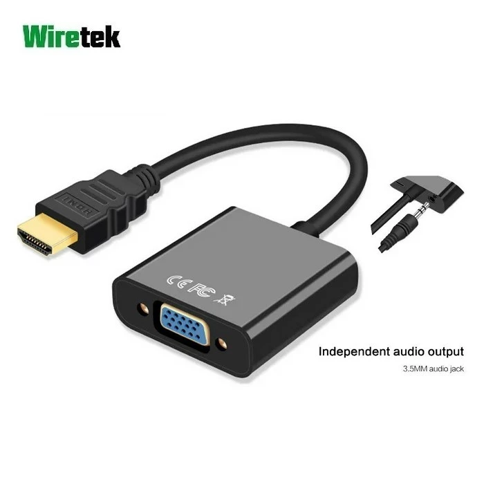 HDMI to VGA Active + Audio Converter WIRETEK