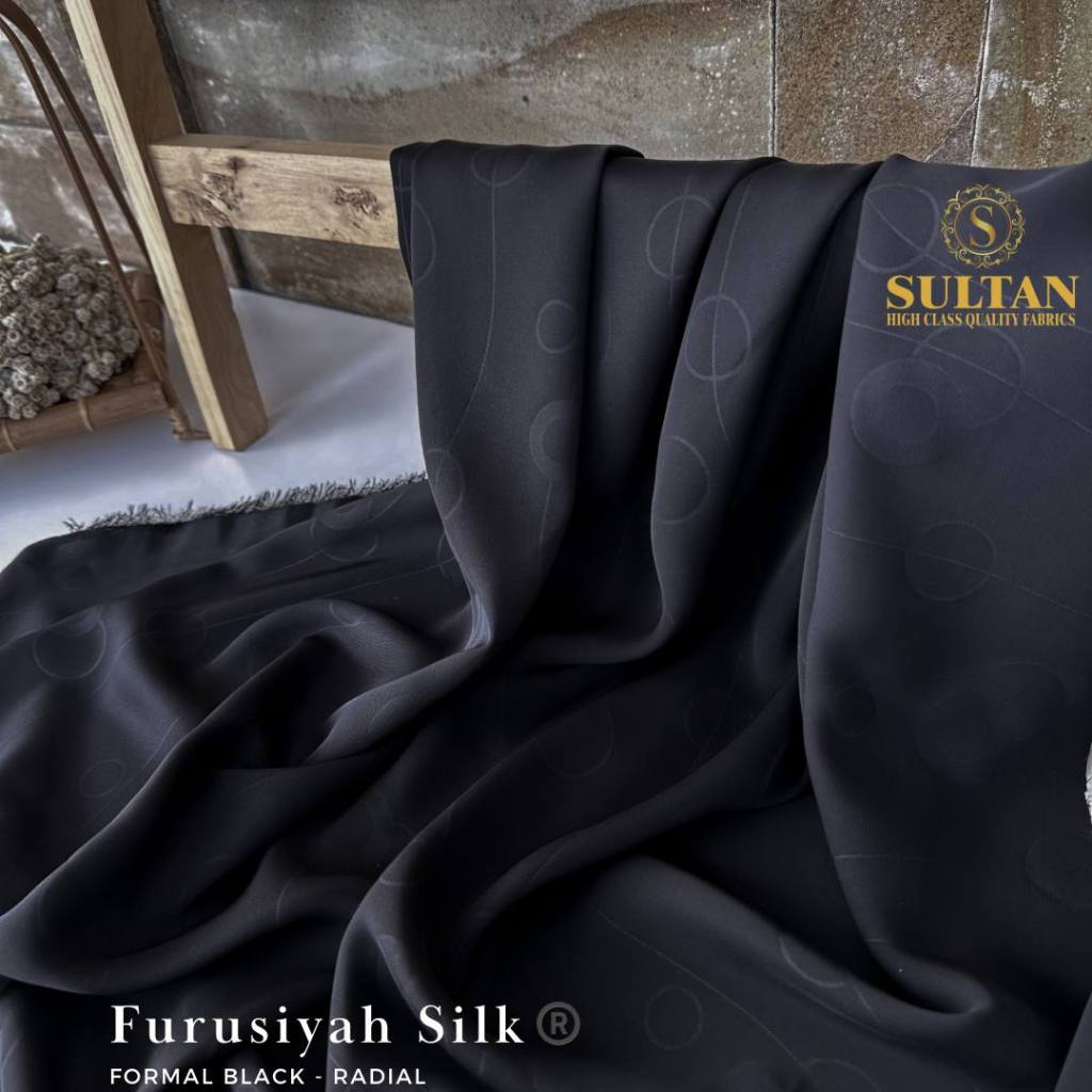 Jual KAIN ABAYA SULTAN FURUSIYAH SILK EMBOSS RADIAL | Shopee Indonesia