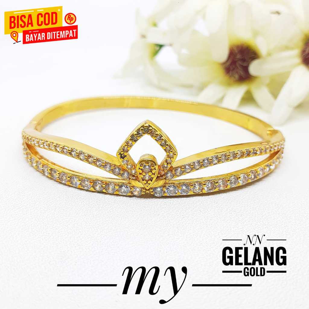 Jual Mytitanium Gelang Xuping Lapis Emas Model Kekinian Wanita Dewasa