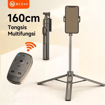 MIXIO A35 160CM Tongsis Bluetooth Selfie Stick Tripod With Remote BT