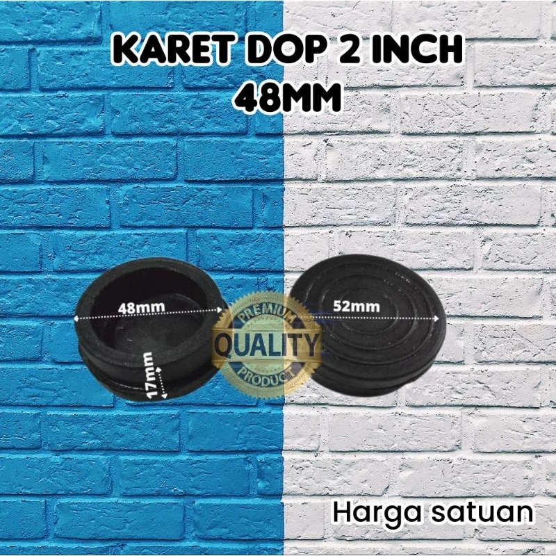 Jual Karet Dop 2 inchi Diameter 48mm / Karet Besi pipa dop 48mm ...