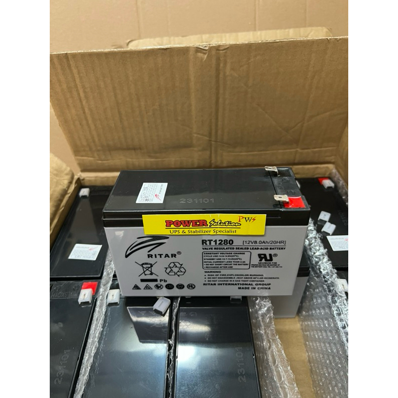 Jual Battery Ritar RT1280 12V 8Ah Baterai Mobil motor mainan Panel ...