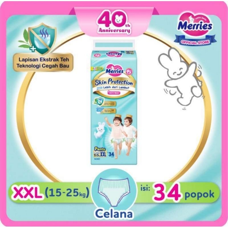 Jual Merries Skin Protection XXL 34 Pants Tipe Celana | Shopee Indonesia