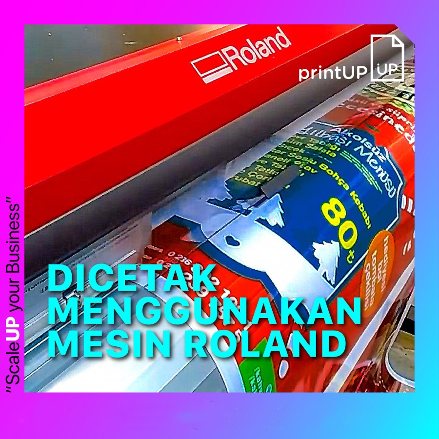 Jual Cetak Sticker/Stiker Vinyl Ritrama - Indoor Roland - Laminating ...