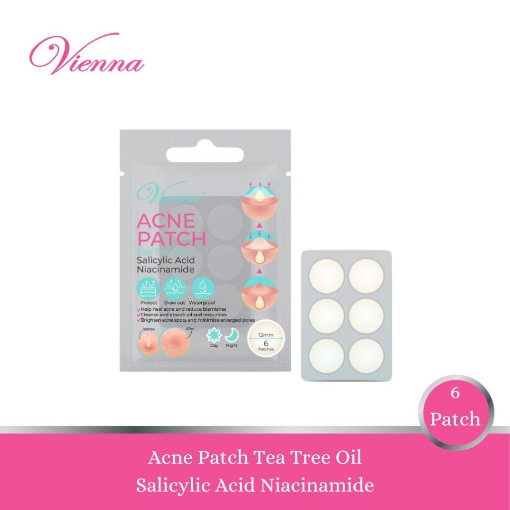 Jual Vienna Acne Patch Tea Tree Oil Salicylic Acid 6 Patch Shopee Indonesia