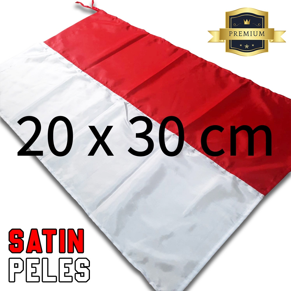 Jual Bendera Merah Putih Indonesia Ukuran Kecil X Cm Bahan Satin Peles Shopee Indonesia