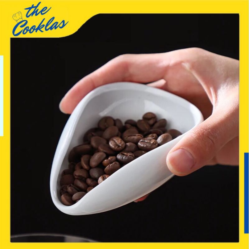 Jual Coffee Beans Ceramic Dosing Tray Mangkok Takar Biji Kopi Keramik