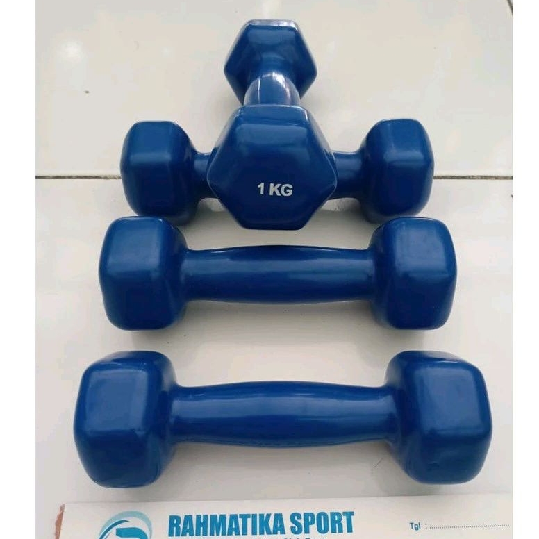 Jual Barbel Dempel 1 Kg Besi Dilapisi Karet/Vinyl | Shopee Indonesia