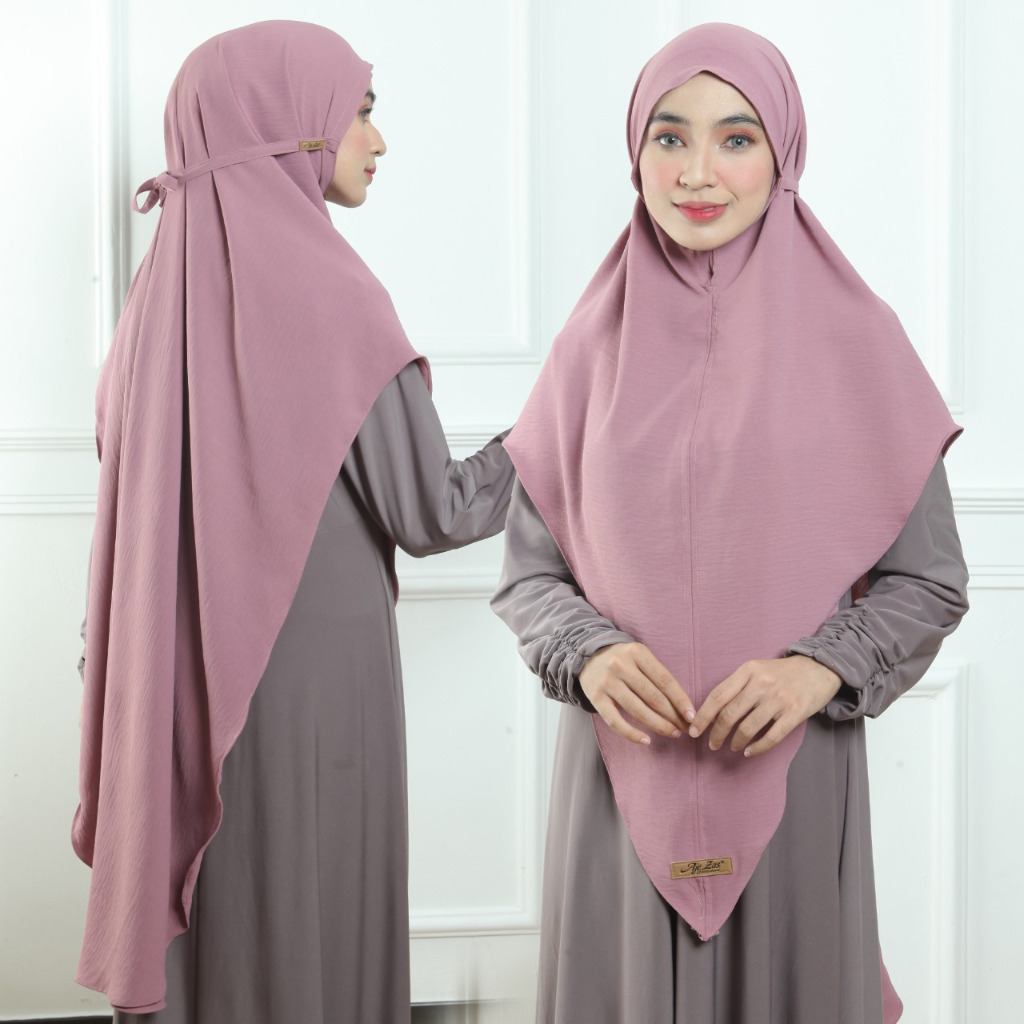 BISA COD Hijab Non Pet Tali Kode ISIM Model Pinguin Bahan Kringkel Premium By Ory AjeZas Collection