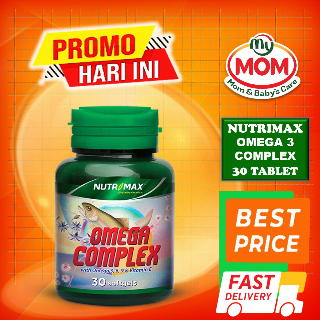 Jual NUTRIMAX Omega Complex Isi 30 Tablet Vitamin Omega 3 Komplek