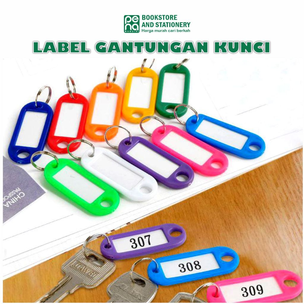 Jual GANTUNGAN KUNCI LABEL NAMA JOYKO KEYRING (ISI 10 PCS) | Shopee ...