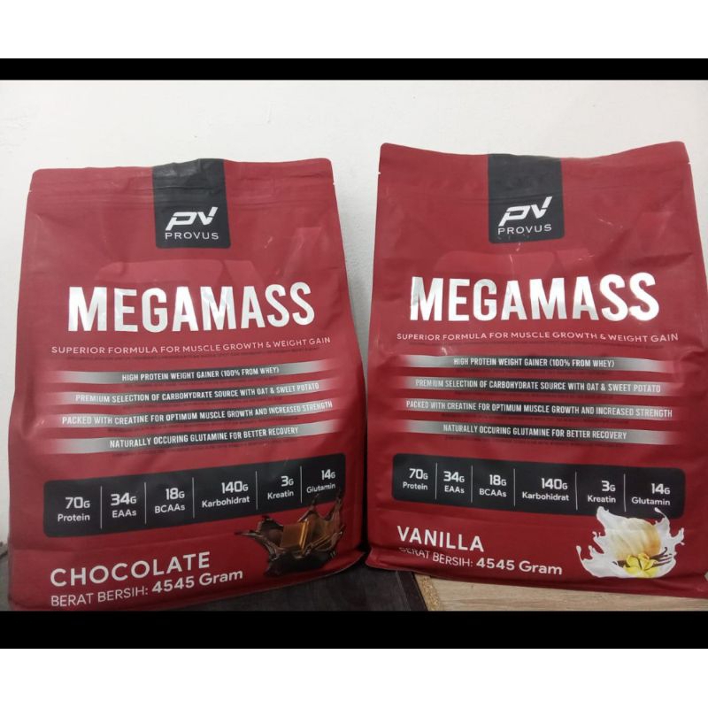 Jual Megamass Rasa Coklat 10 lbs/ 4545 gram (*free Shaker) | Shopee ...