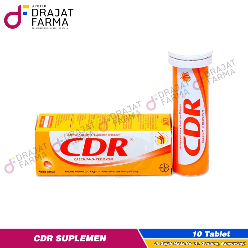 Jual CDR EFFERVESCENT JERUK ISI 10 TABLET | Shopee Indonesia
