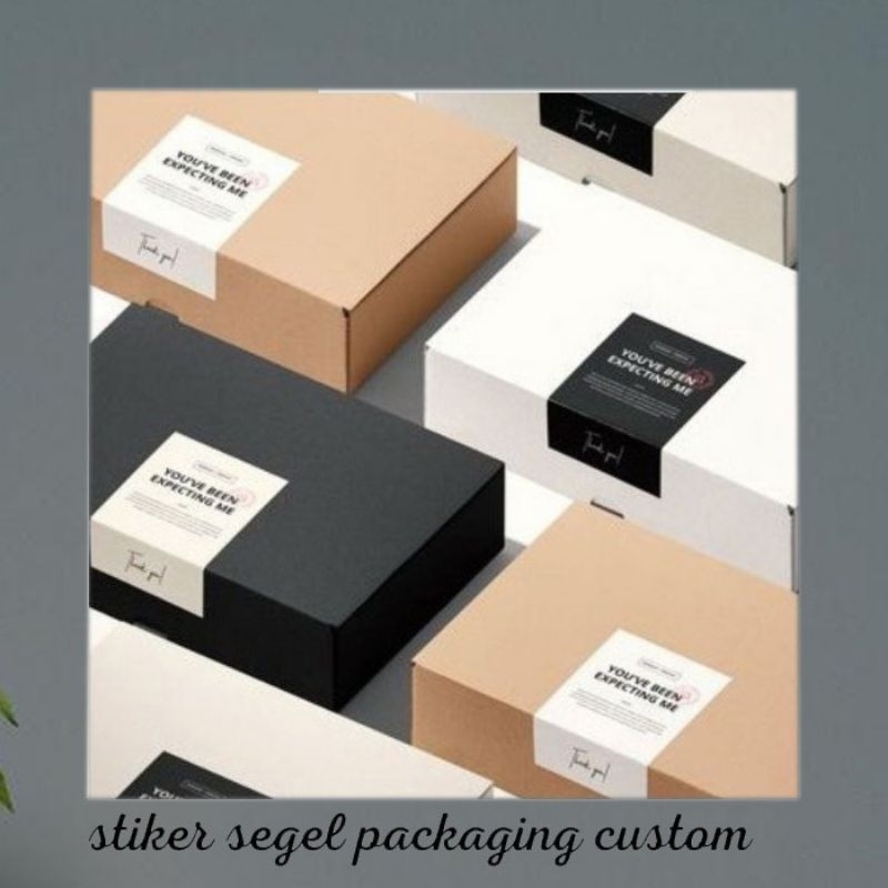 Jual Cetak Ptint Stiker Seal Custom , Segel Box Pengiriman Aman dengan ...