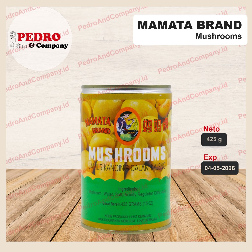 Jual Mamata Mushroom 425 Gram Jamur Kancing Kaleng Shopee Indonesia