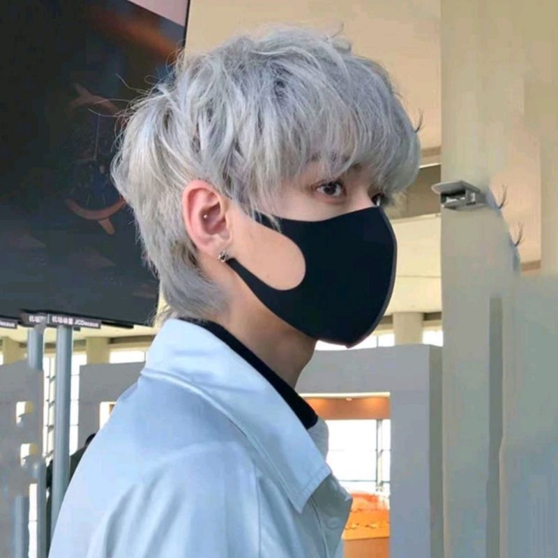 Jual Wig Rambut Palsu Warna Abu-abu Untuk Laki-laki Korea Rambut Palsu