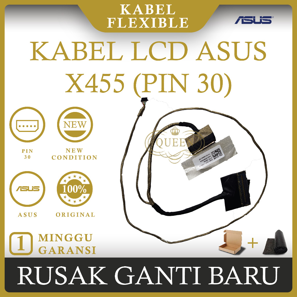 Jual Kabel Flexible lcd Laptop Asus X455 K455 A455L A454 ( PIN 30 ...