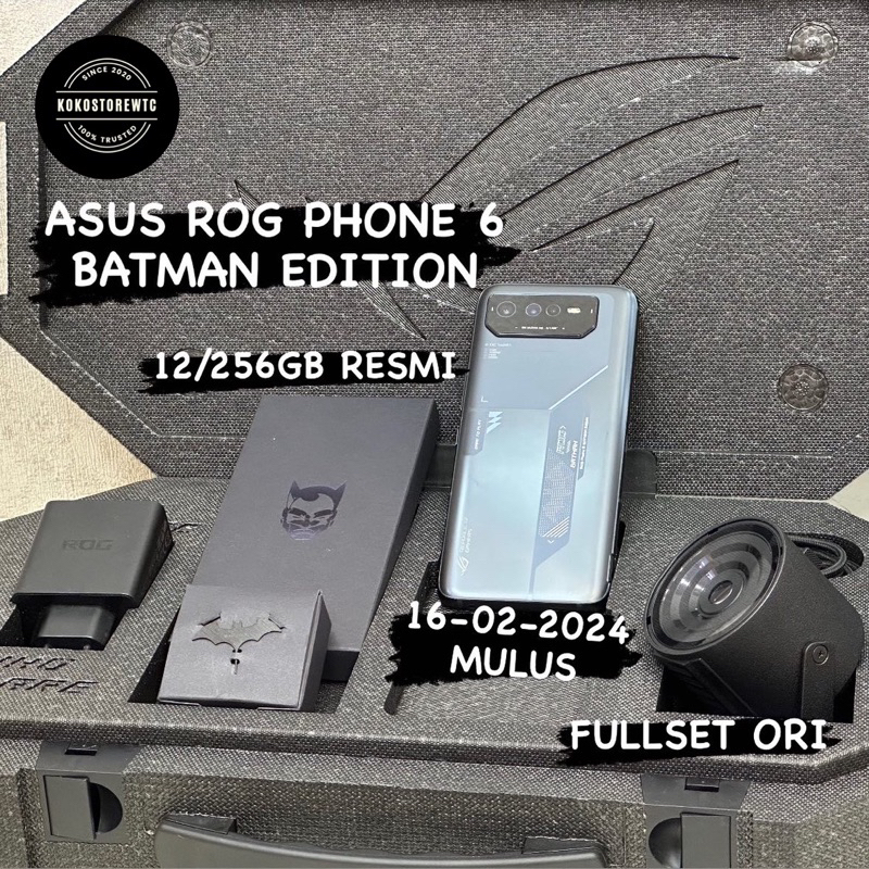 Jual ASUS ROG PHONE 6 BATMAN EDITION 12/256GB FULLSET ORI MULUS ...