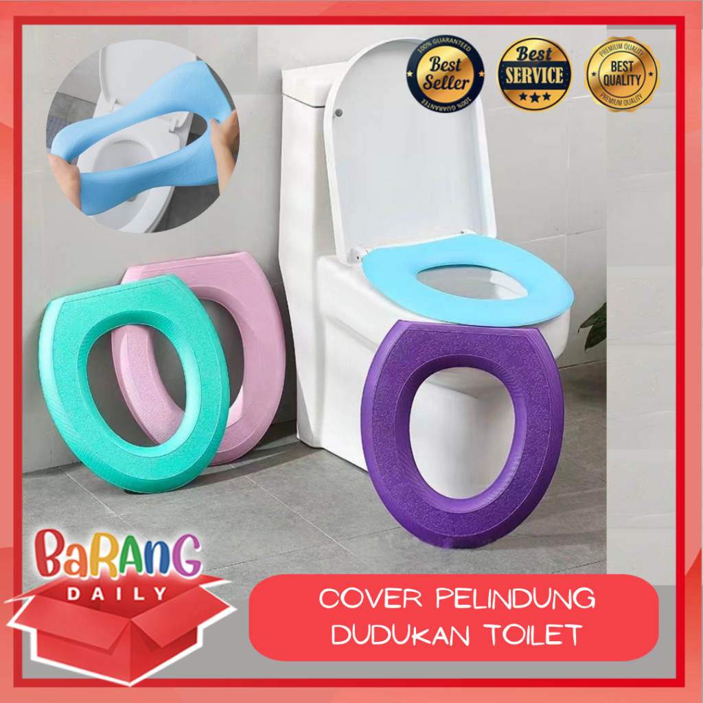 Jual COVER PELINDUNG DUDUKAN TOILET BENTUK O BAHAN EVA LEMBUT UNTUK KAMAR MANDI PELAPIS DUDUKAN