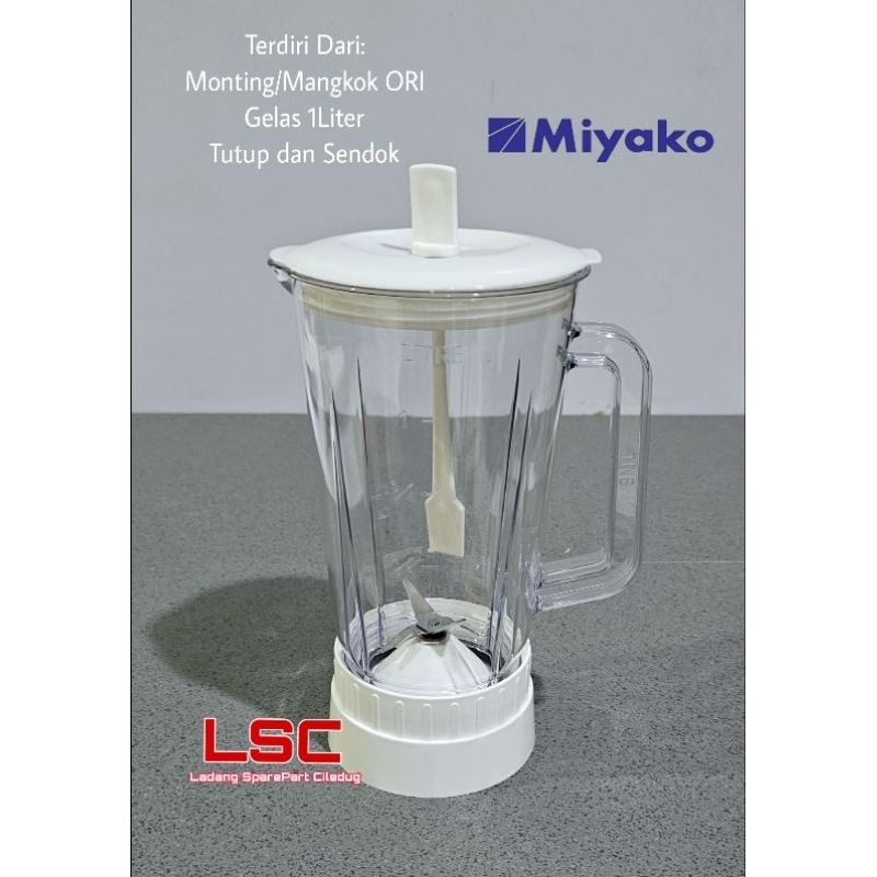 Jual Gelas JUS Set Blender Miyako BL 101 102 Putih Gir Plastik Tabung