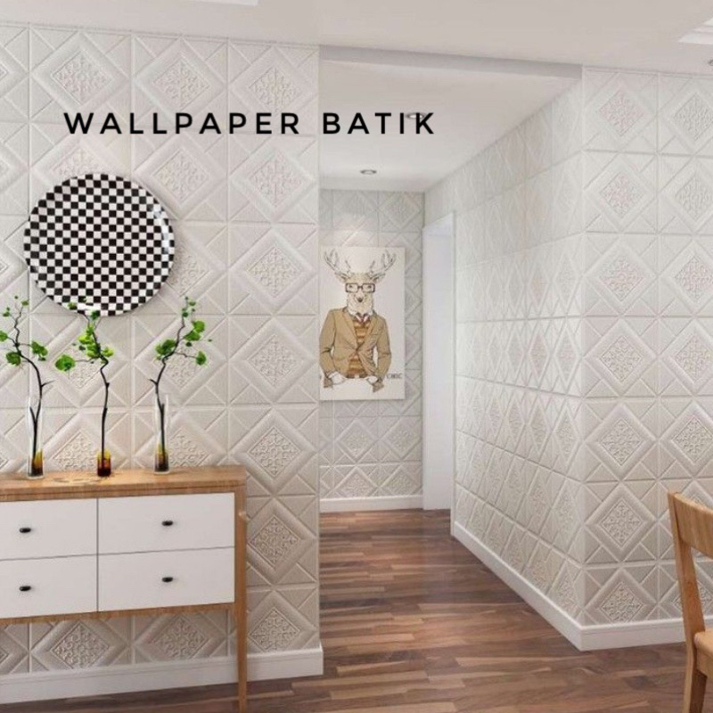 Jual WALLPAPER MOTIF BATIK / WALLPAPER 3D FOAM MOTIF BATIK WALLSTICKER ...