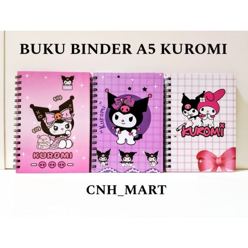 Jual Buku Binder A5 Kuromi / Note Book Ring A5 Kuromi / Buku Ring ...