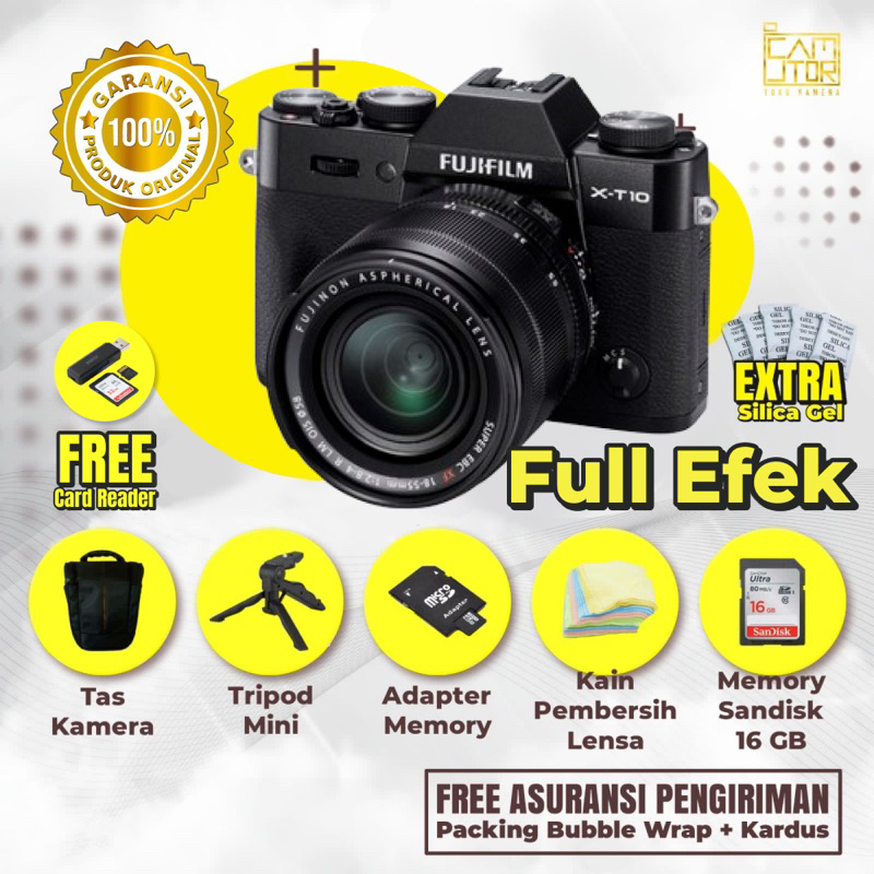 Jual Mirrorless Fujifilm Xt10 Lensa Kit 16-500mm Mulus Siap Pakai ...