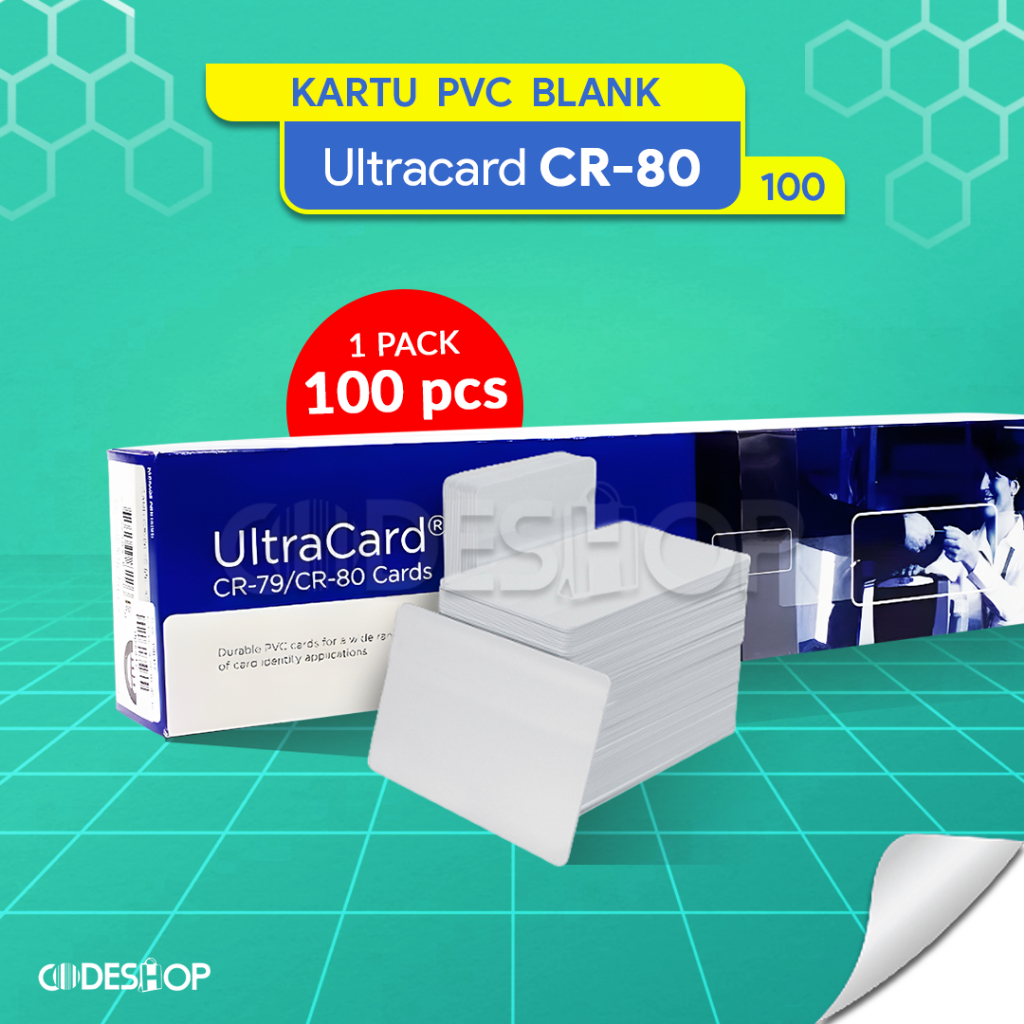 Jual Kartu PVC Blank Card Ultracard CR80 isi 100 | Shopee Indonesia